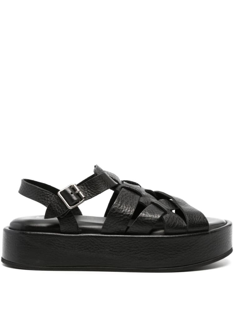 Moma Arizona Raw leather sandals - Black Cover