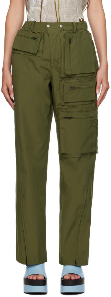 Andersson Bell Khaki Raw Edge Trousers Cover