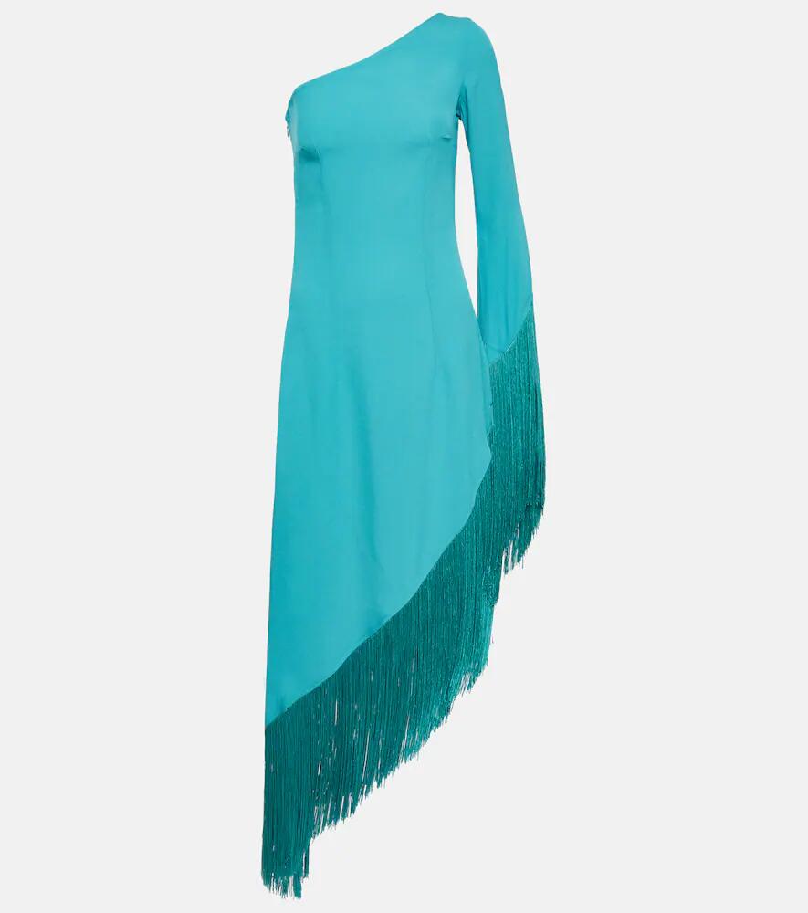 Taller Marmo Aventador fringed one-shoulder midi dress Cover