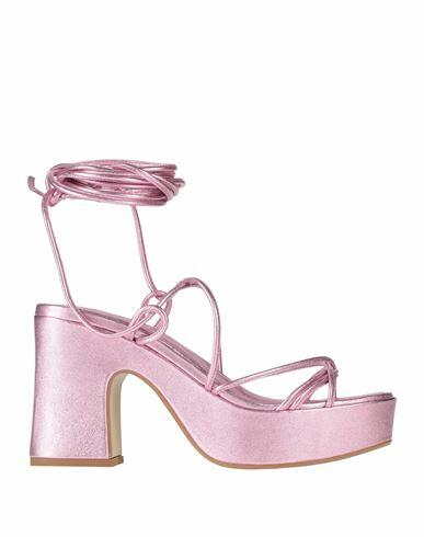 Ninni Woman Sandals Pink Leather Cover