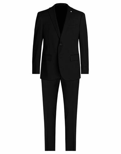 Luigi Bianchi Mantova Man Suit Black Virgin Wool, Viscose, Acetate Cover