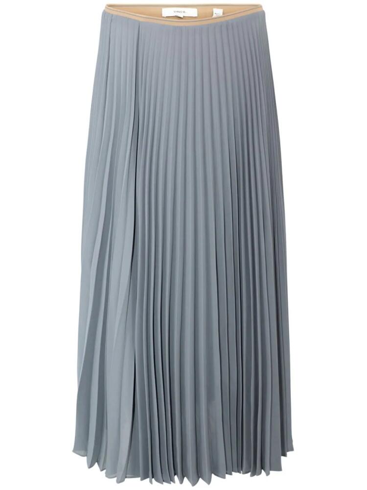 Vince draped pleated skirt - Blue Cover