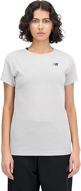 New Balance Relentless Heathertech T-Shirt (Athletic Grey) Women's Clothing Cover