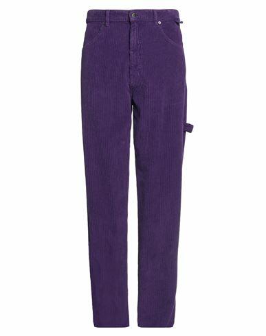 Darkpark Man Pants Dark purple Cotton Cover