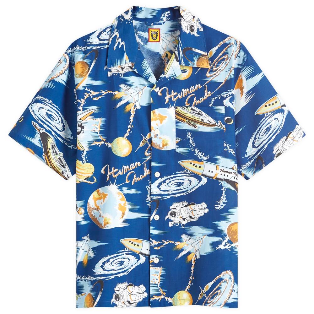 Human Made Men's Graphic Vacation Shirt in Blue Cover