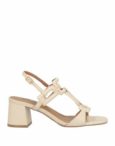 Bibi Lou Woman Sandals Off white Leather Cover