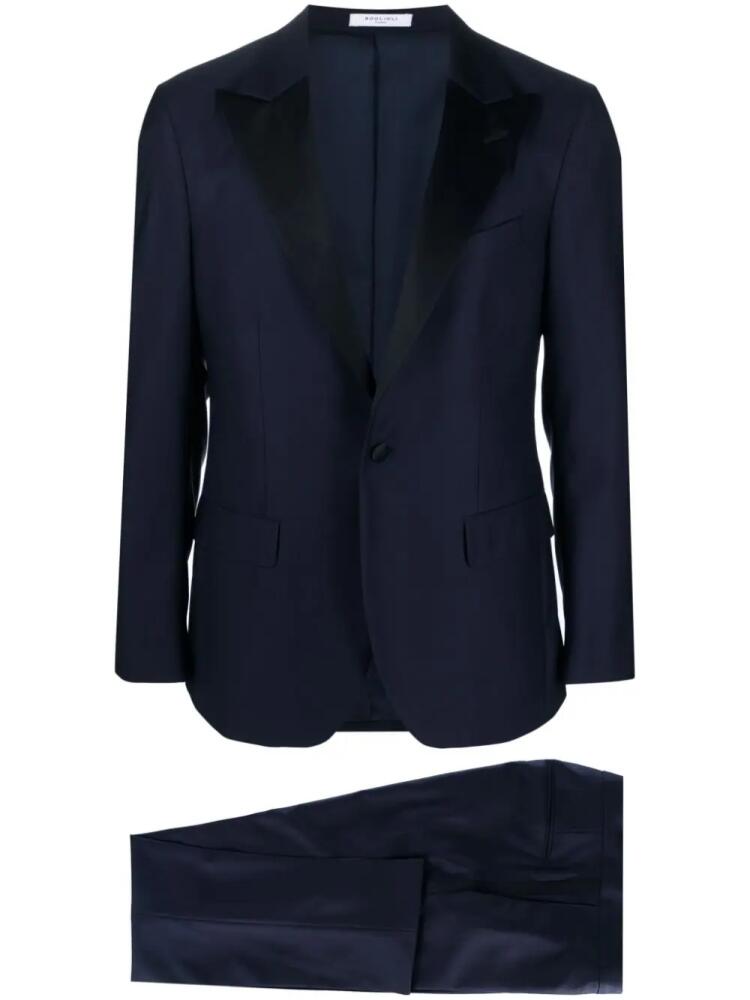 Boglioli peak-lapels single-breasted suit - Blue Cover