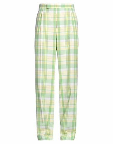 Thom Browne Man Pants Light green Cotton Cover