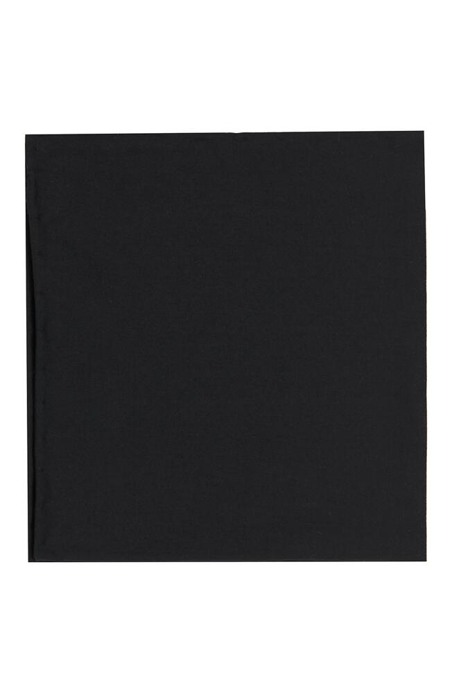 Brooklyn Brigade Solid Cotton Pocket Square in Black Cover