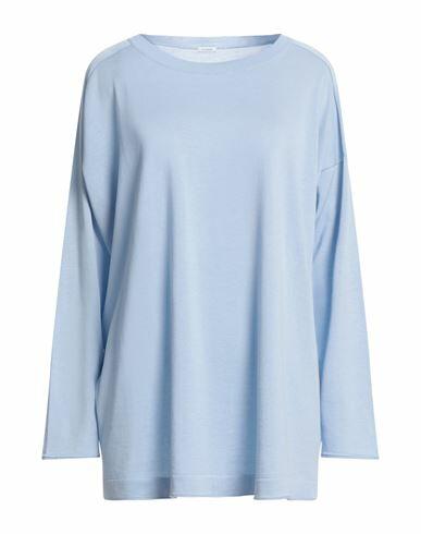 Malo Woman Sweater Light blue Cotton Cover