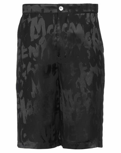 Alexander Mcqueen Man Shorts & Bermuda Shorts Black Viscose Cover