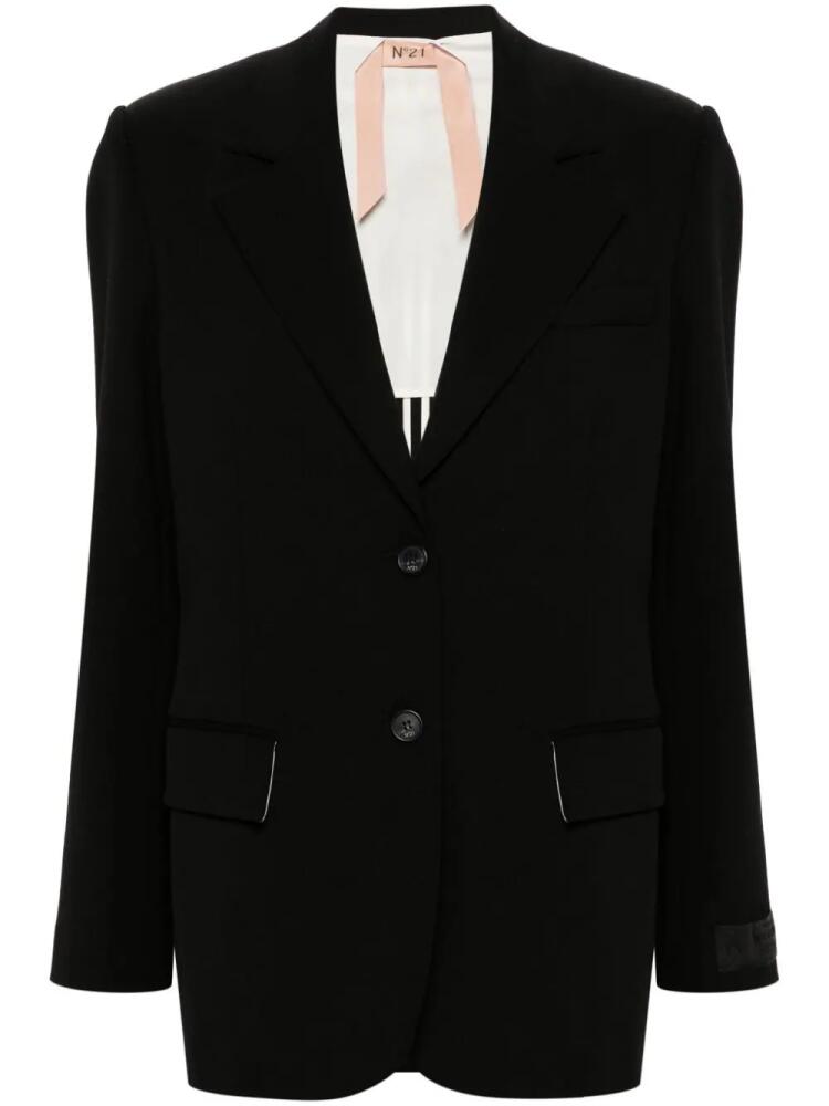 Nº21 notched-lapels single-breasted blazer - Black Cover