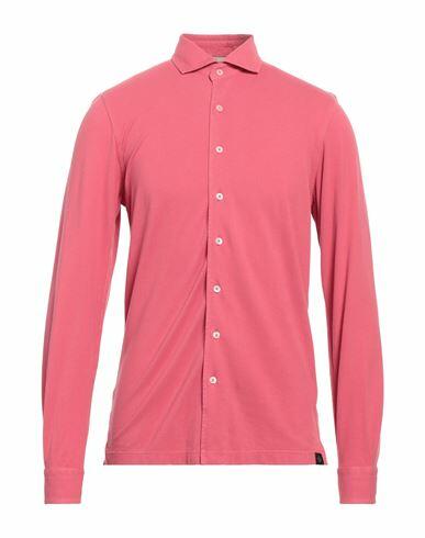 Gran Sasso Man Shirt Pastel pink Cotton Cover