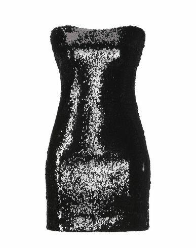 Dondup Woman Mini dress Black Polyester, Elastane Cover