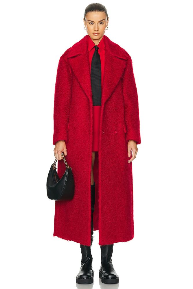 Valentino Mohair Coat in Red Cover