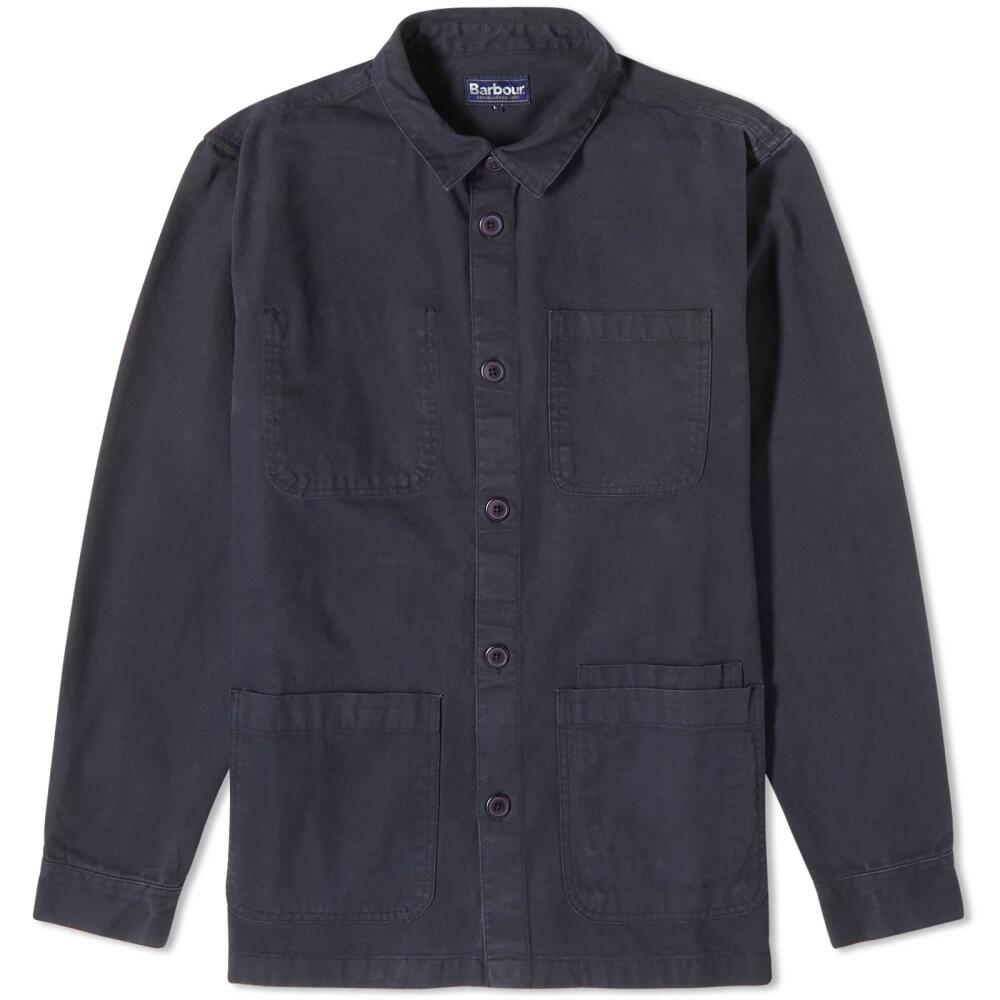 Barbour Men's Chesterwood Overshirt in Indigo Cover