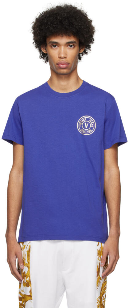 Versace Jeans Couture Blue V-Emblem T-Shirt Cover