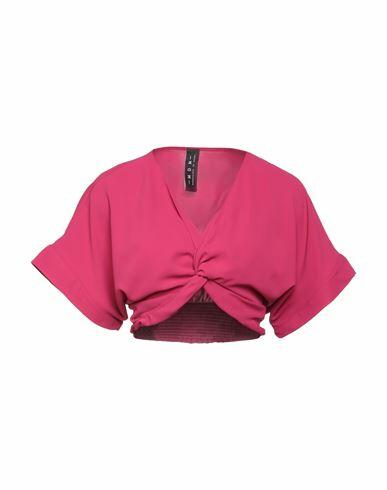 Mdm Mademoiselle Du Monde Woman Top Fuchsia Polyester Cover