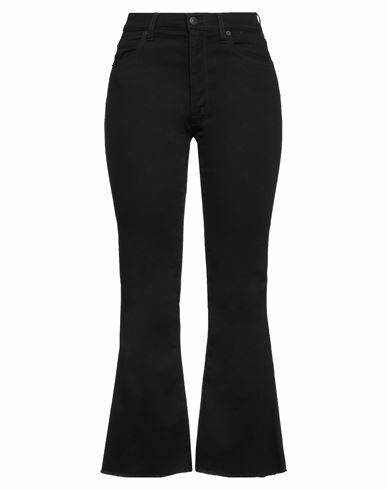 (+) People Woman Pants Black Cotton, Elastomultiester, Elastane Cover