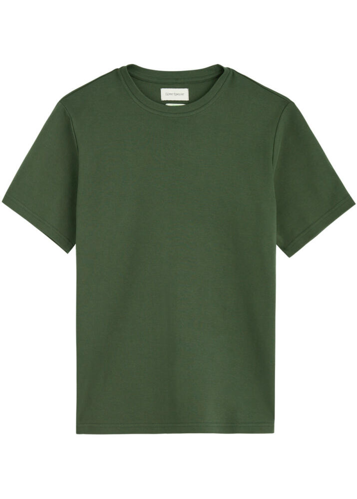 Oliver Spencer Cotton-jersey T-shirt - Green Cover