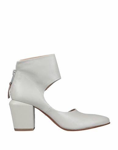 Elena Iachi Woman Ankle boots Light grey Soft Leather Cover