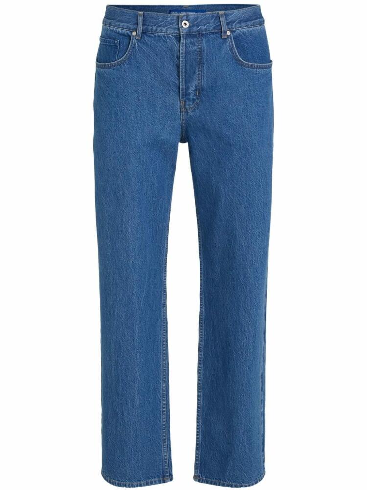 Karl Lagerfeld Jeans mid-rise wide-leg jeans - Blue Cover