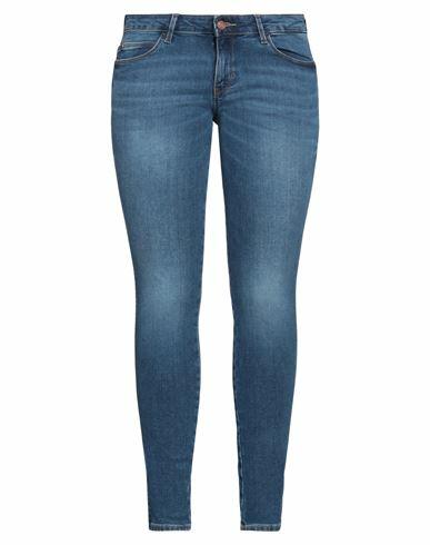 Guess Woman Jeans Blue Cotton, Elastomultiester, Elastane Cover