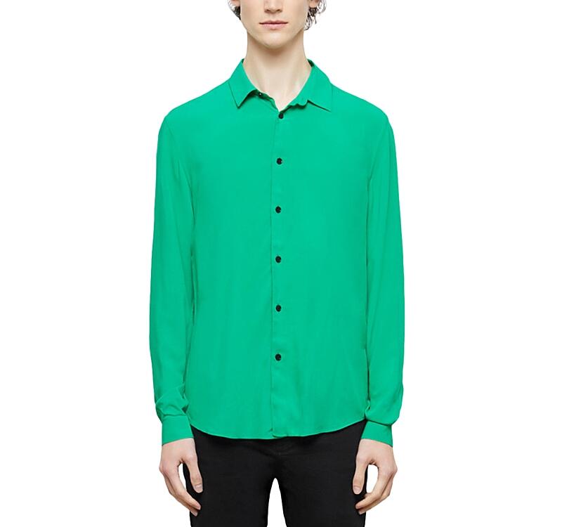 The Kooples Absolute Colour Regular Fit Button Front Shirt Cover