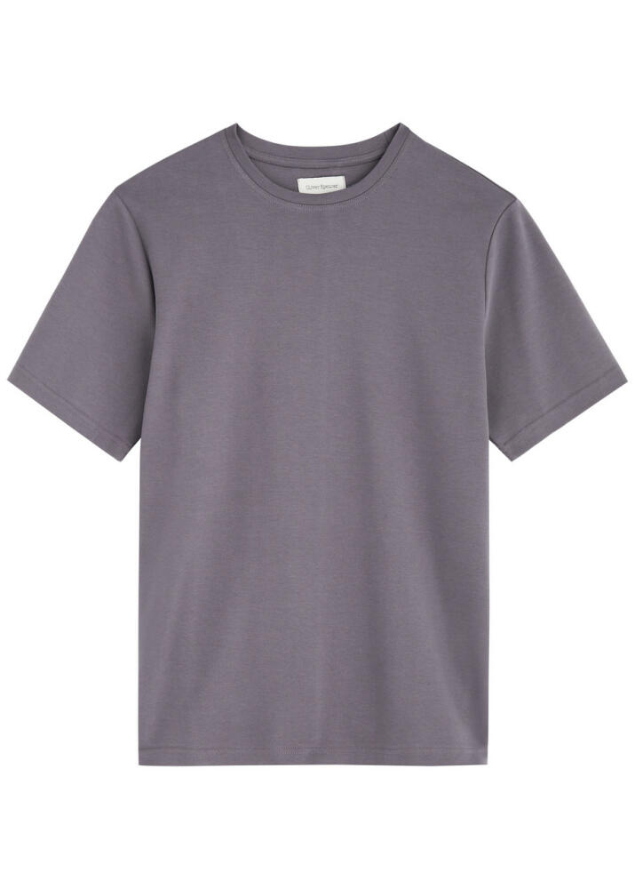 Oliver Spencer Cotton-jersey T-shirt - Purple Cover