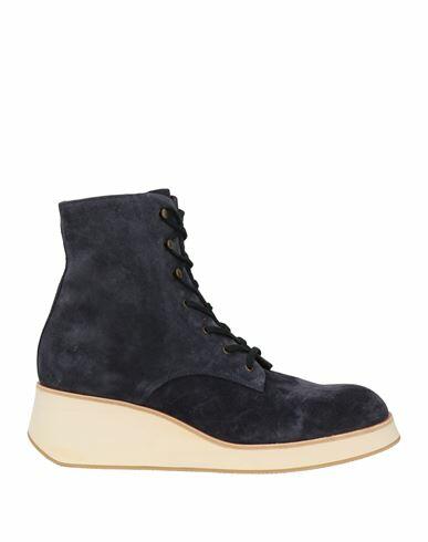 Chie Mihara Woman Ankle boots Navy blue Leather Cover