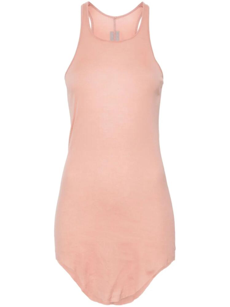 Rick Owens raw-cut longline tank top - Pink Cover