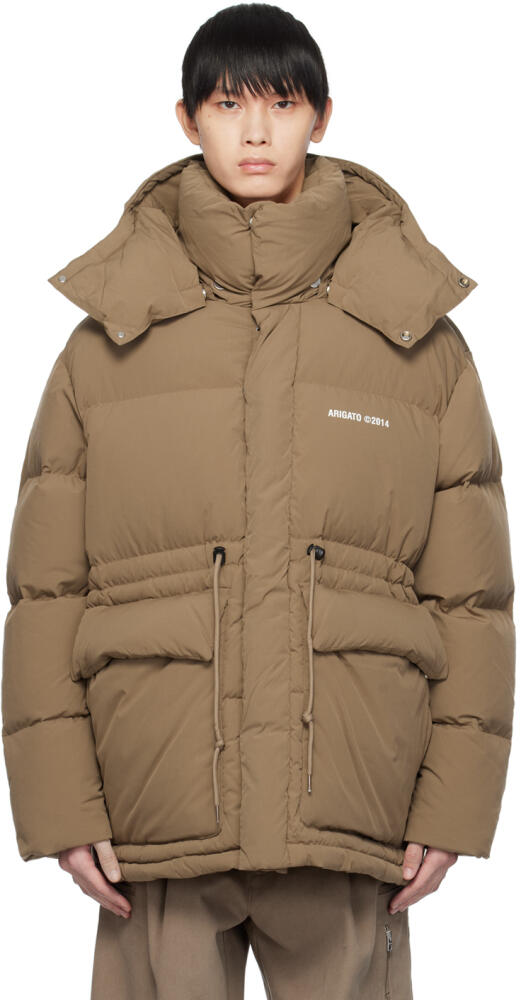 Axel Arigato Brown Nebraska Down Jacket Cover