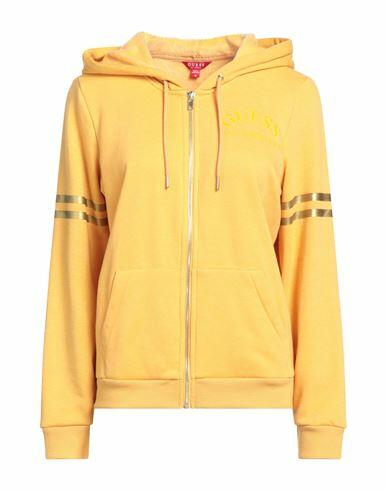 Guess Woman Sweatshirt Ocher Polyester, Cotton, Elastane Cover