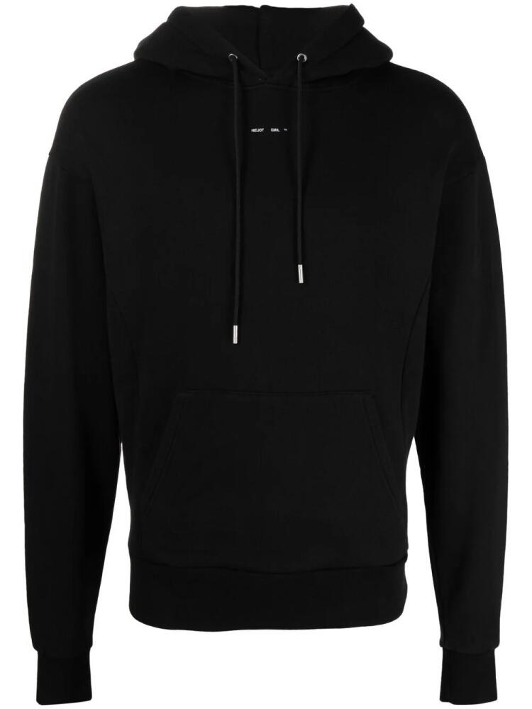 HELIOT EMIL chest logo hoodie - Black Cover