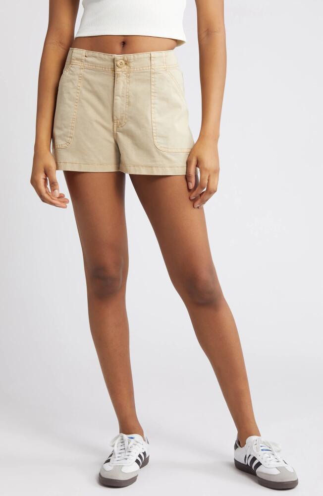 BP. Cotton Utility Shorts in Tan Safari Cover