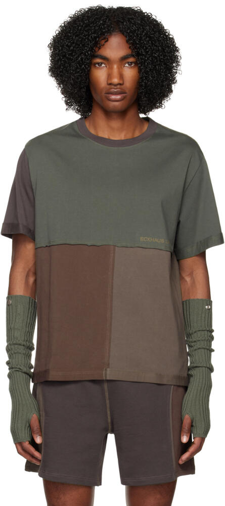 Eckhaus Latta Purple & Green Lapped T-Shirt Cover