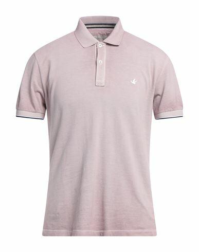 Brooksfield Man Polo shirt Pastel pink Cotton Cover