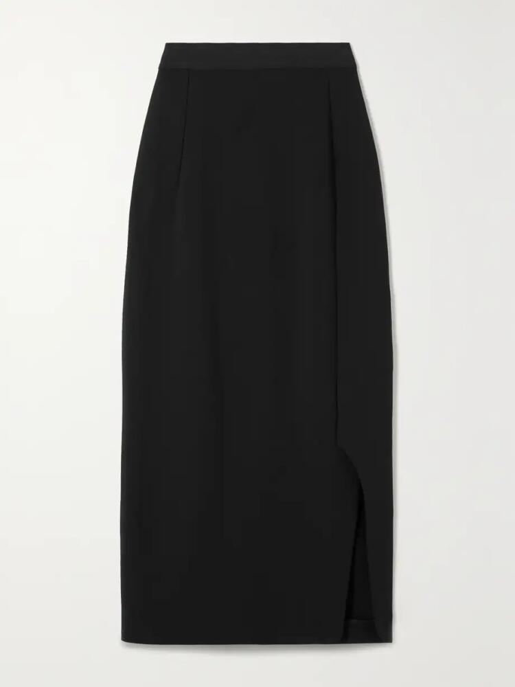 FFORME - Sabreen Wool-blend Gabardine Midi Skirt - Black Cover