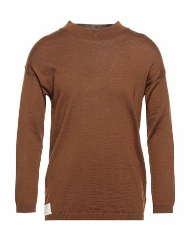 Takeshy Kurosawa Man Sweater Brown Merino Wool, Acrylic Cover