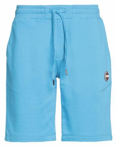 Colmar Man Shorts & Bermuda Shorts Azure Cotton, Polyester Cover