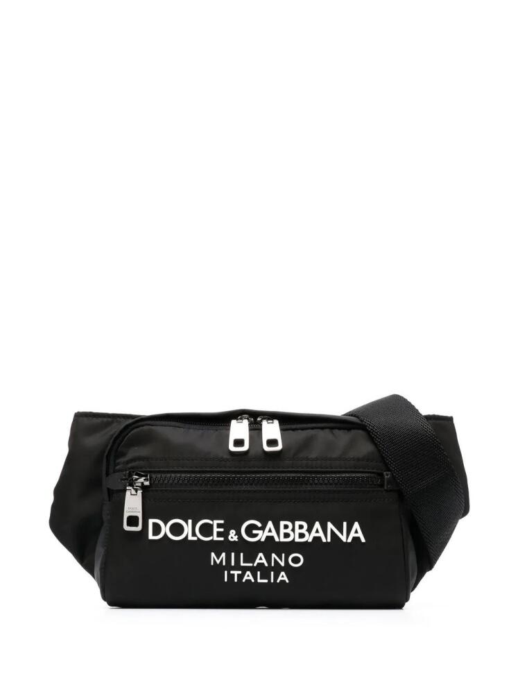 Dolce & Gabbana embossed-logo belt bag - Black Cover