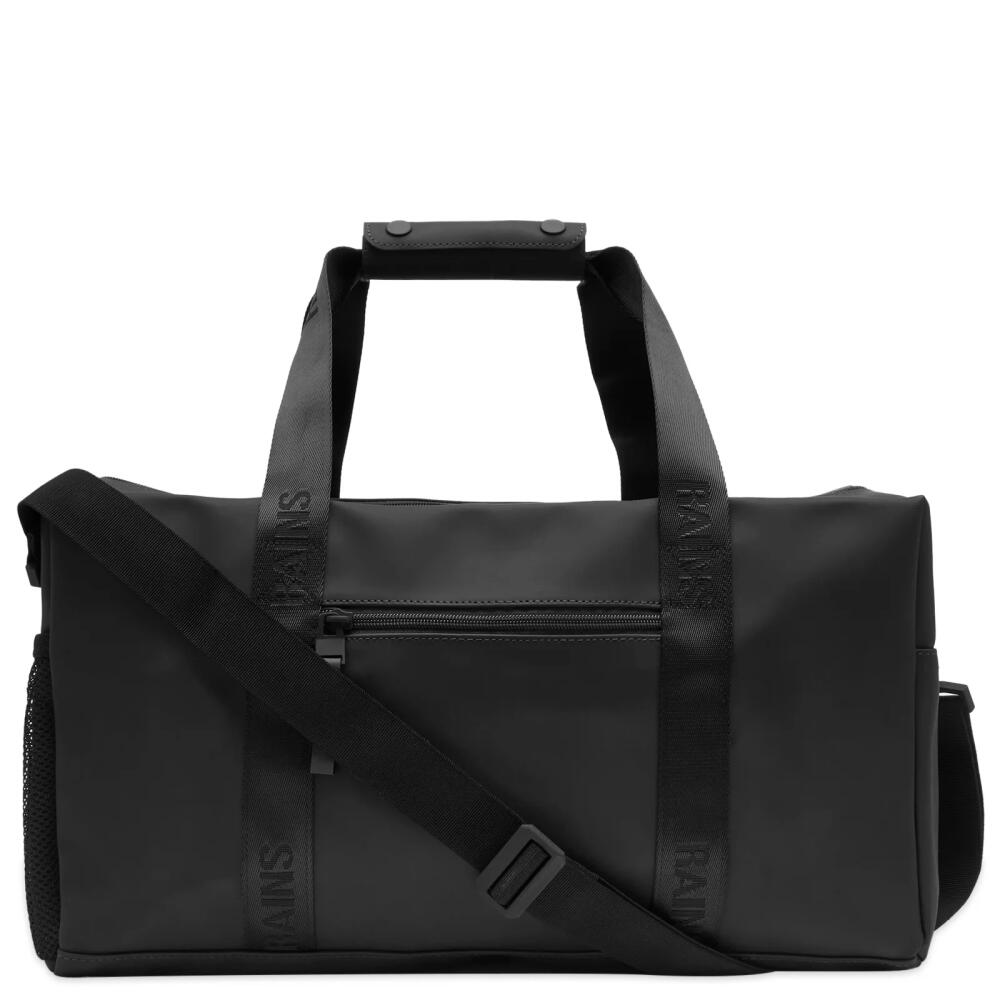 RAINS Men's Trail Gym Bag in Black Cover