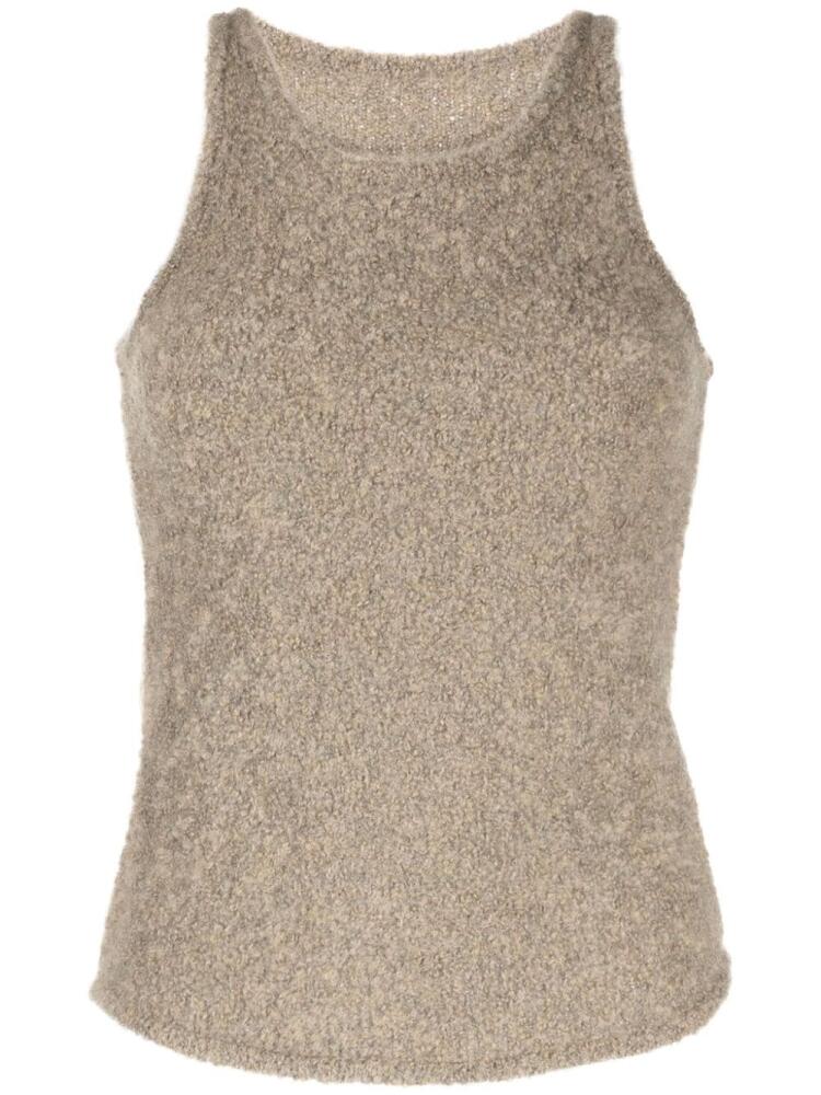 Low Classic sleeveless fleece knitted top - Green Cover