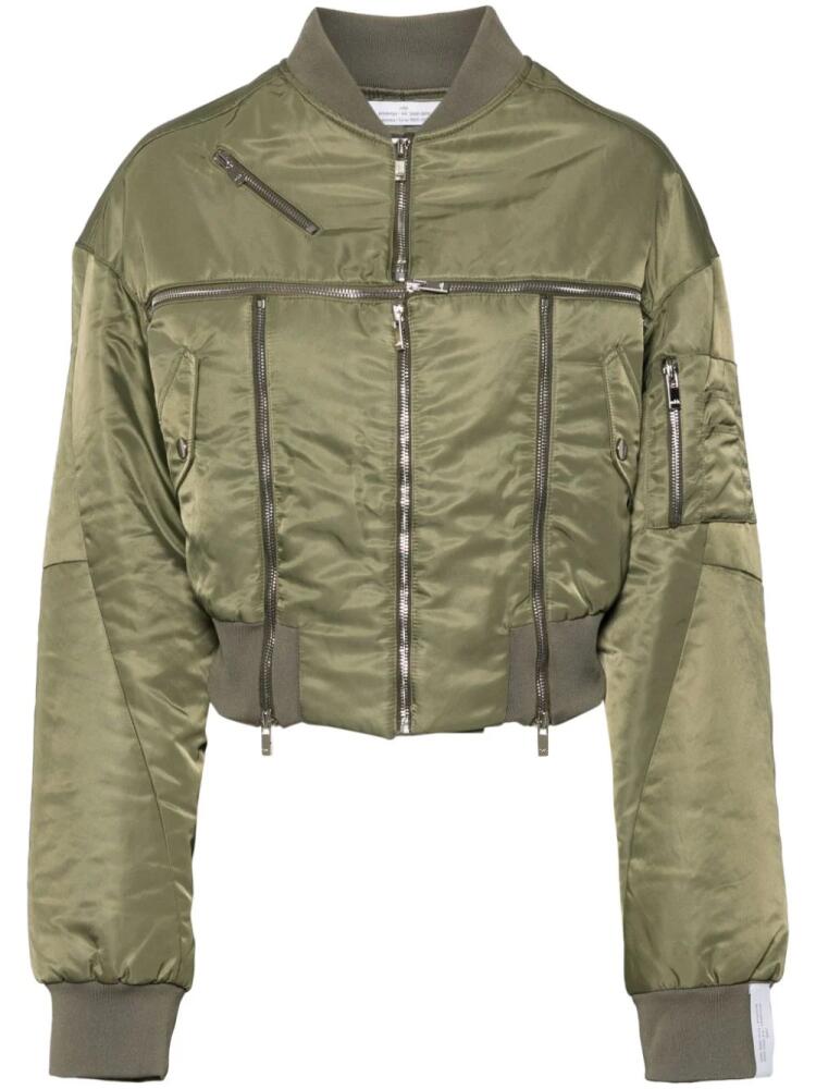 Rokh Broken bomer jacket - Green Cover