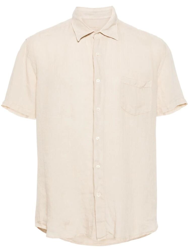 120% Lino classic-collar linen shirt - Neutrals Cover