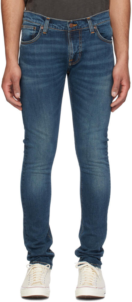 Nudie Jeans Blue Tight Terry Jeans Cover