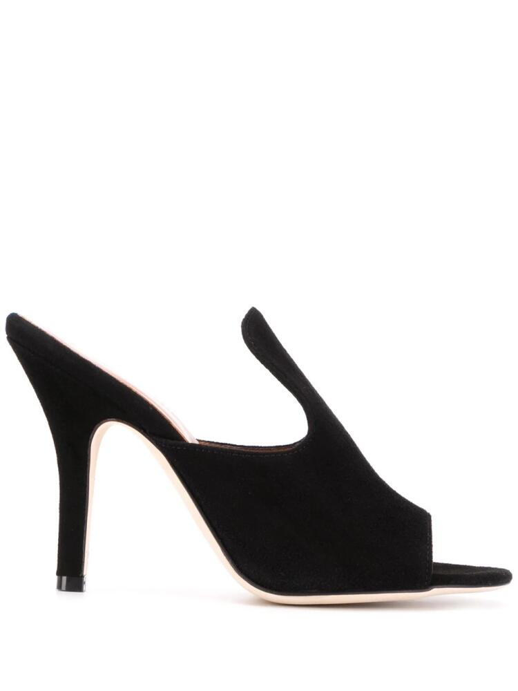 Paris Texas high vamp mules - Black Cover