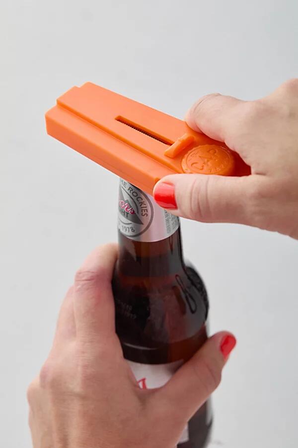 The Cap Zappa Bottle Opener Keychain in Orange Cover