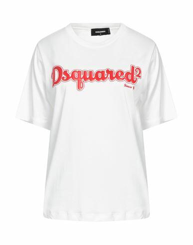 Dsquared2 Woman T-shirt White Cotton Cover