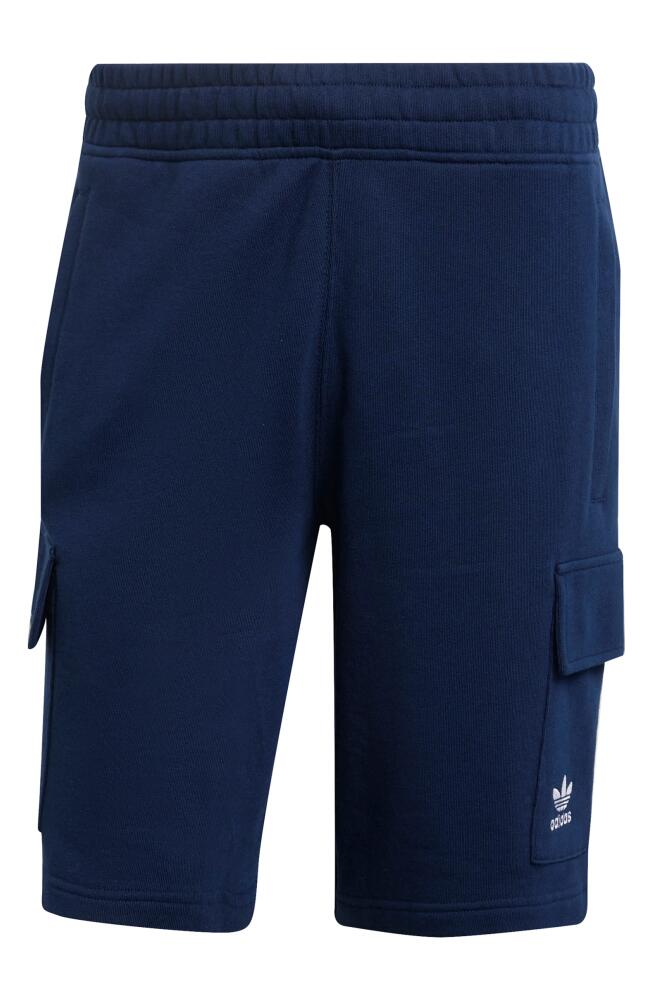 adidas Originals Trefoil Essentials Cargo Sweat Shorts in Night Indigo Cover